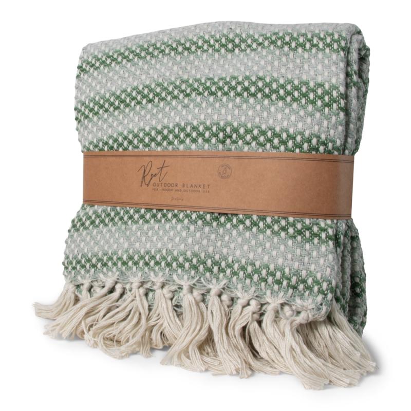 JENS Living Indoor/Outdoor Plaid RPET Groen