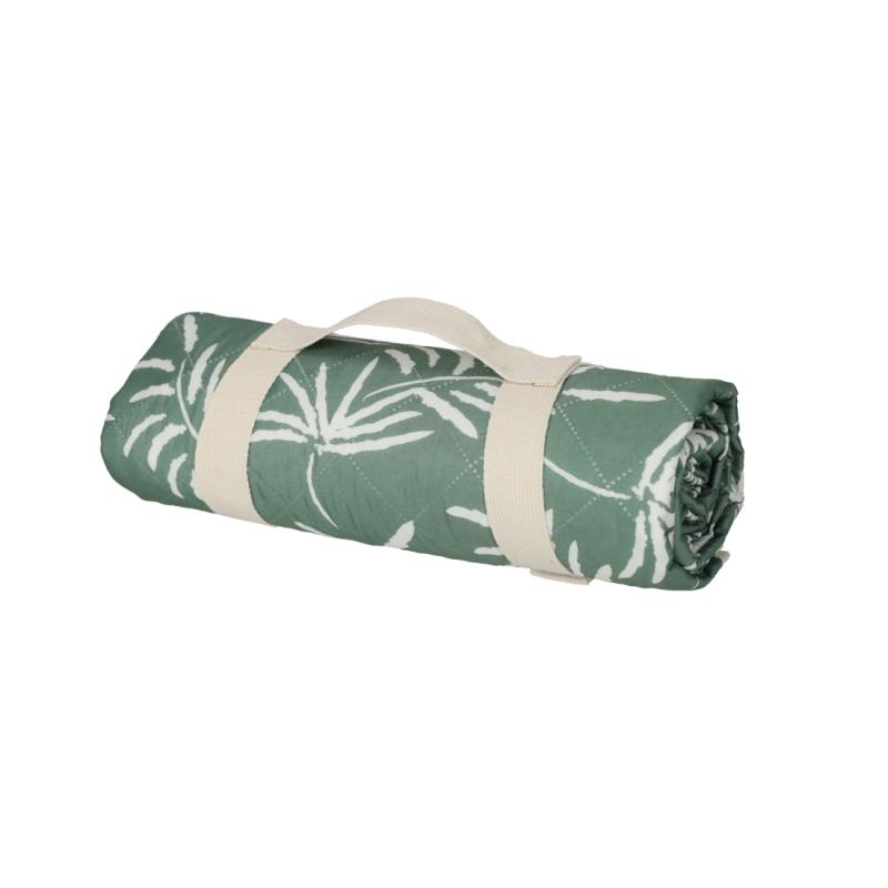 JENS Living Picknickkleed Palmbomen Groen