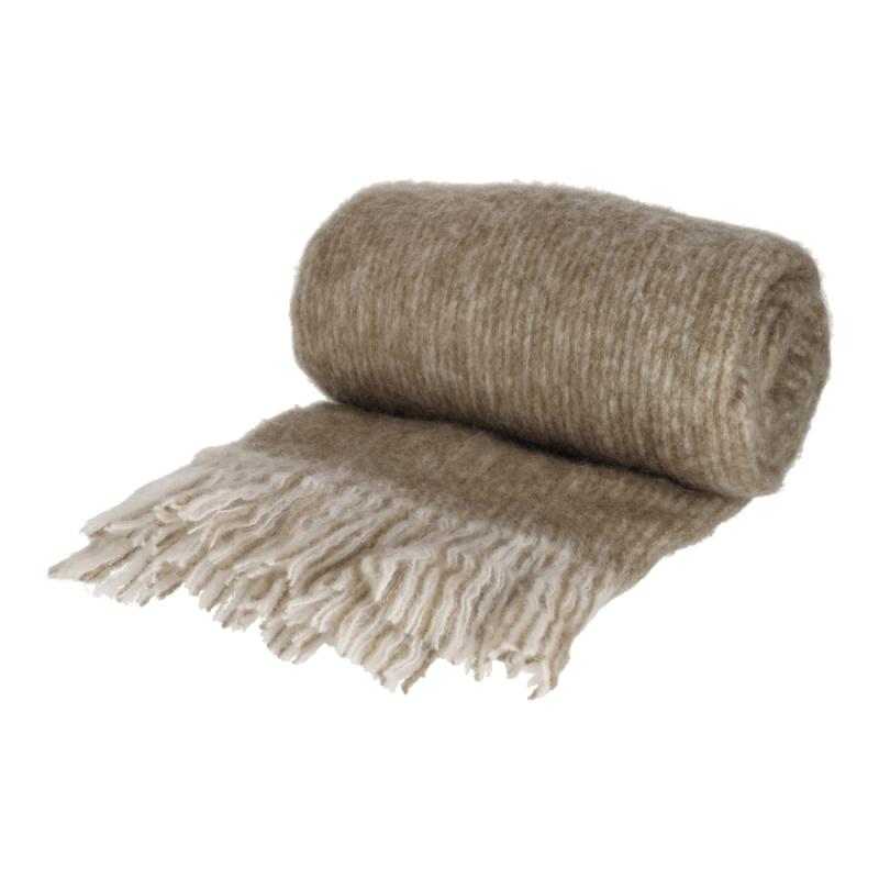 JENS Living Mohair Plaid Jess Taupe