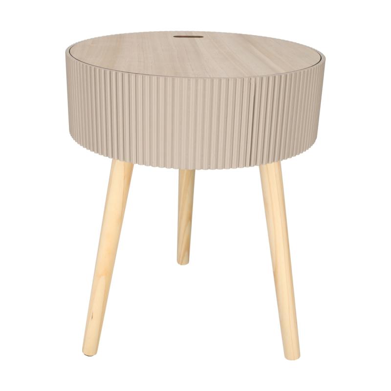 JENS Living Opberg Bijzettafel Levi Taupe