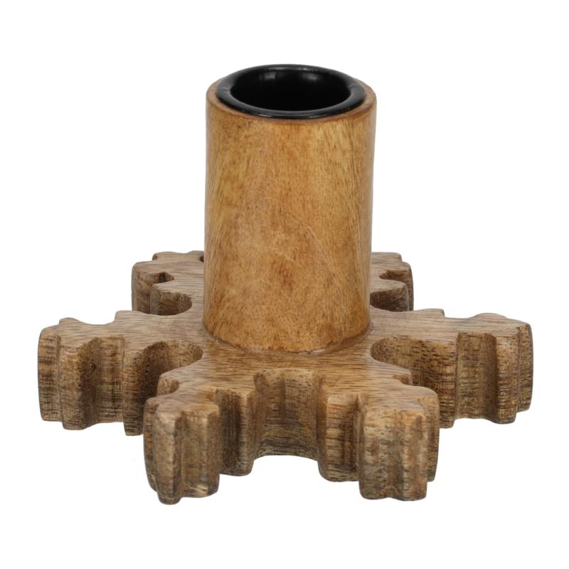 JENS Living Houten Kandelaar Sneeuwvlok