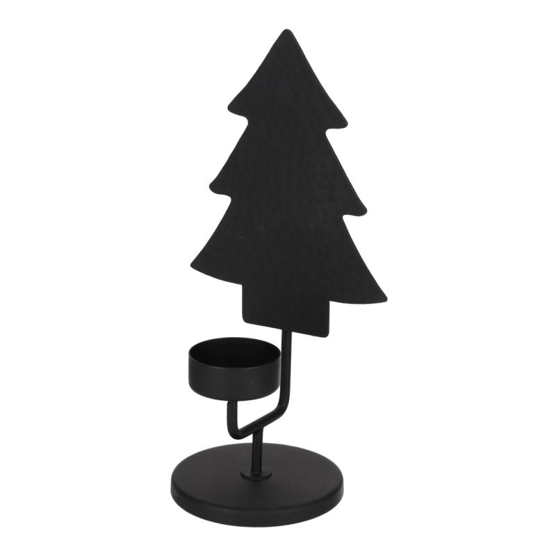 JENS Living Theelichthouder Winter Tree Zwart