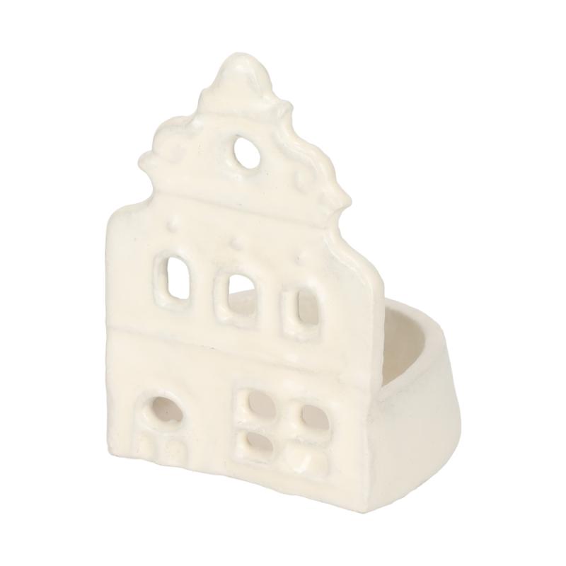 JENS Living Theelichthouder Huis Off-White Small