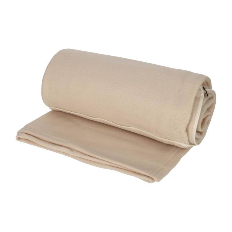 NORLÄNDER 2-in-1 Reis Kussen/Deken Beige