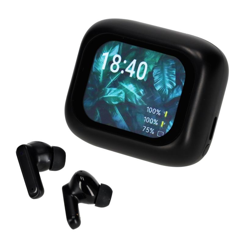 BRAINZ ANC/ENC Display Earbuds Jade Zwart