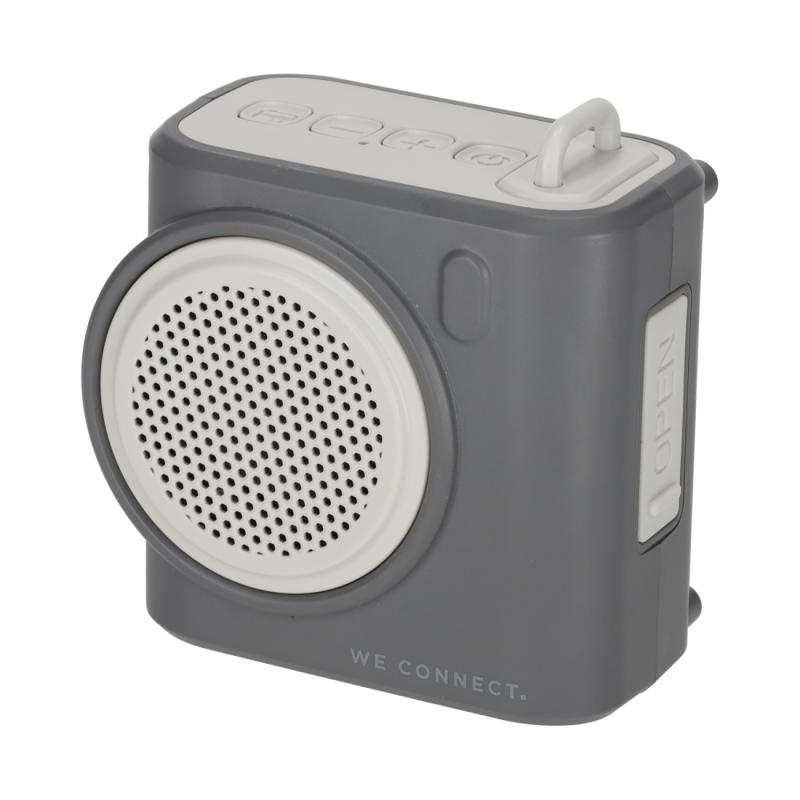 BRAINZ Retro Camera Speaker Grijs