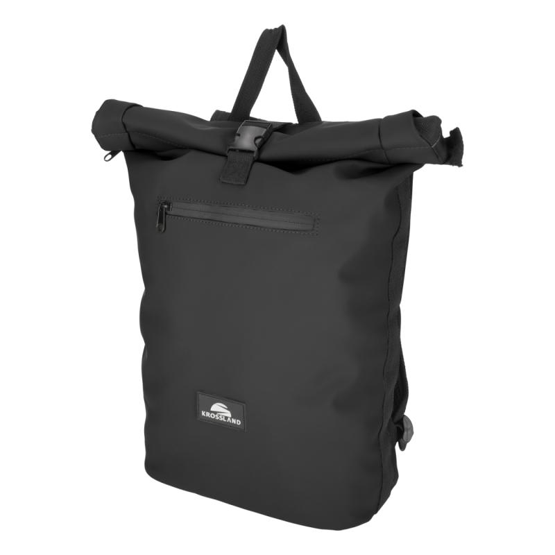 KROSSLAND Dull PU Fiets Rugtas Zwart