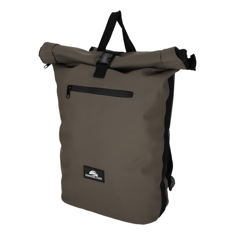 KROSSLAND Dull PU Fiets Rugtas Taupe